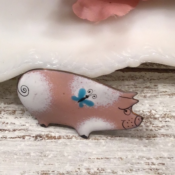 🌾[2/$28.00]🌾 Vintage Pink Pig - Picture 5 of 8